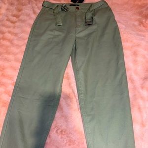 Green Cargo pants (ankle length)